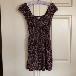 AÉROPOSTALE SKATER BUTTON UP DRESS WITH POCKETS